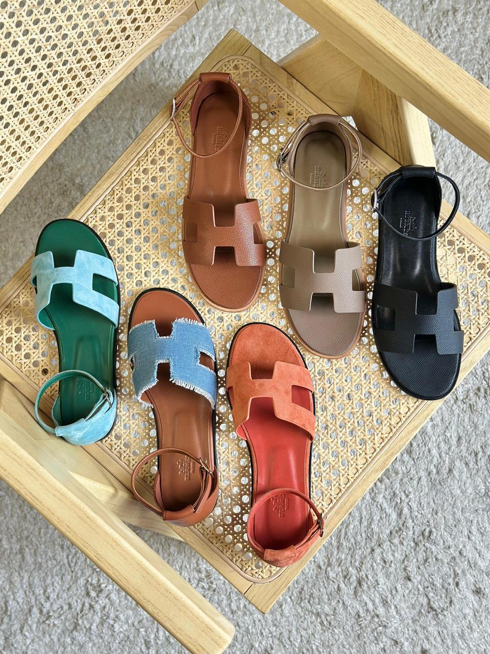 Ladies Hermes flats Lilly Onlines