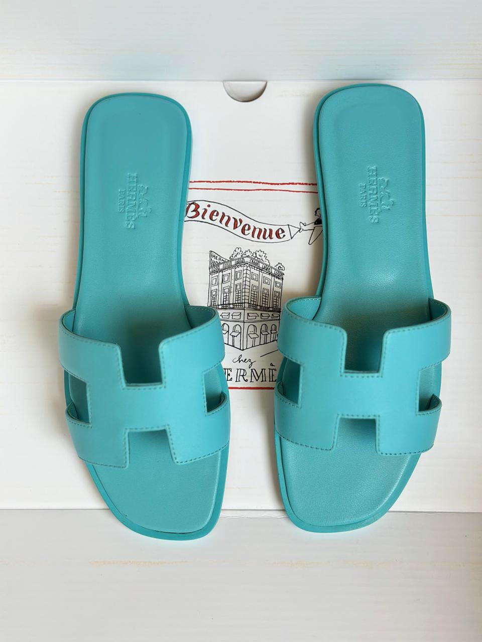 Ladies Hermes flats Lilly Onlines