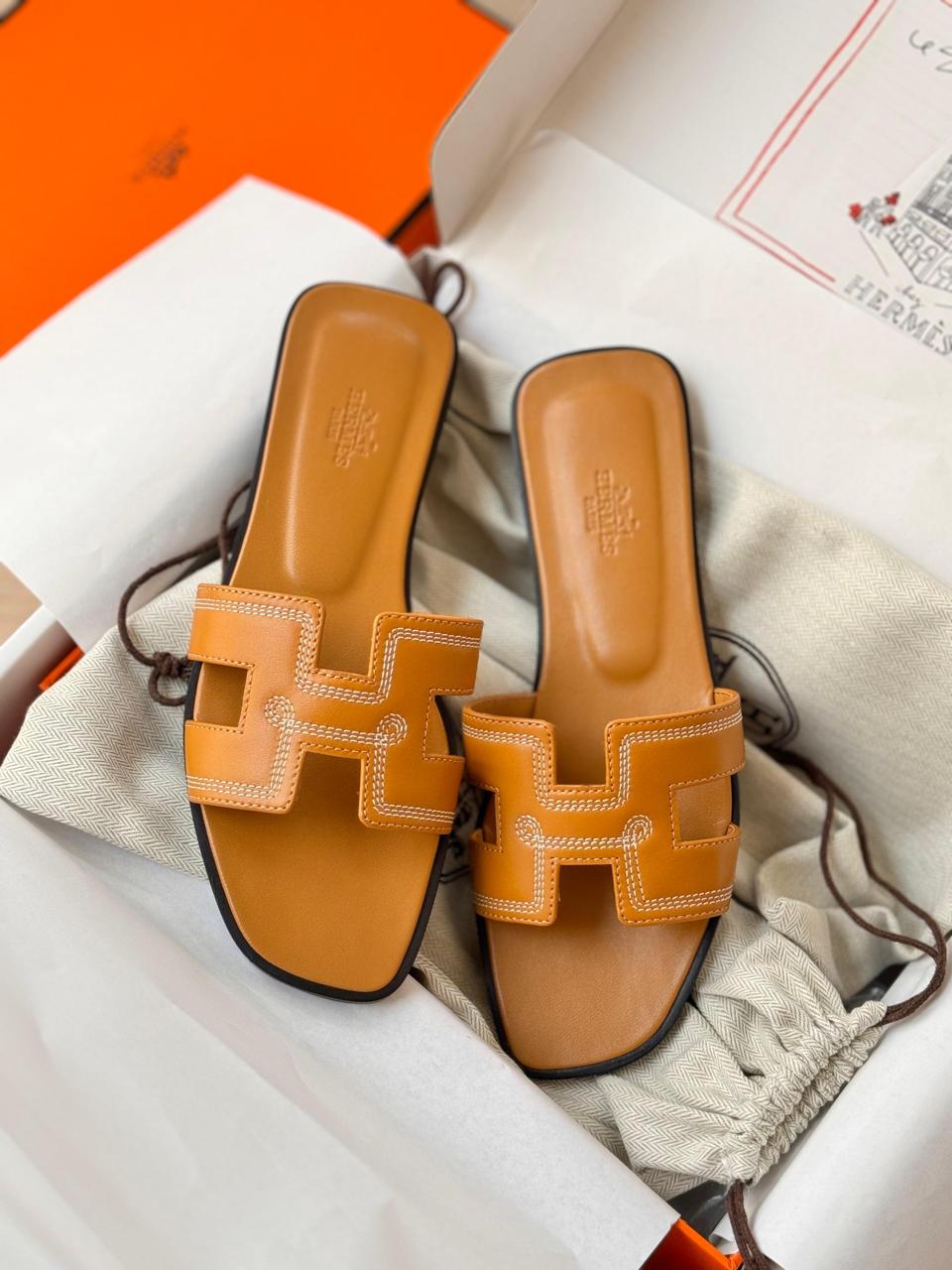 Ladies Hermes flats Lilly Onlines