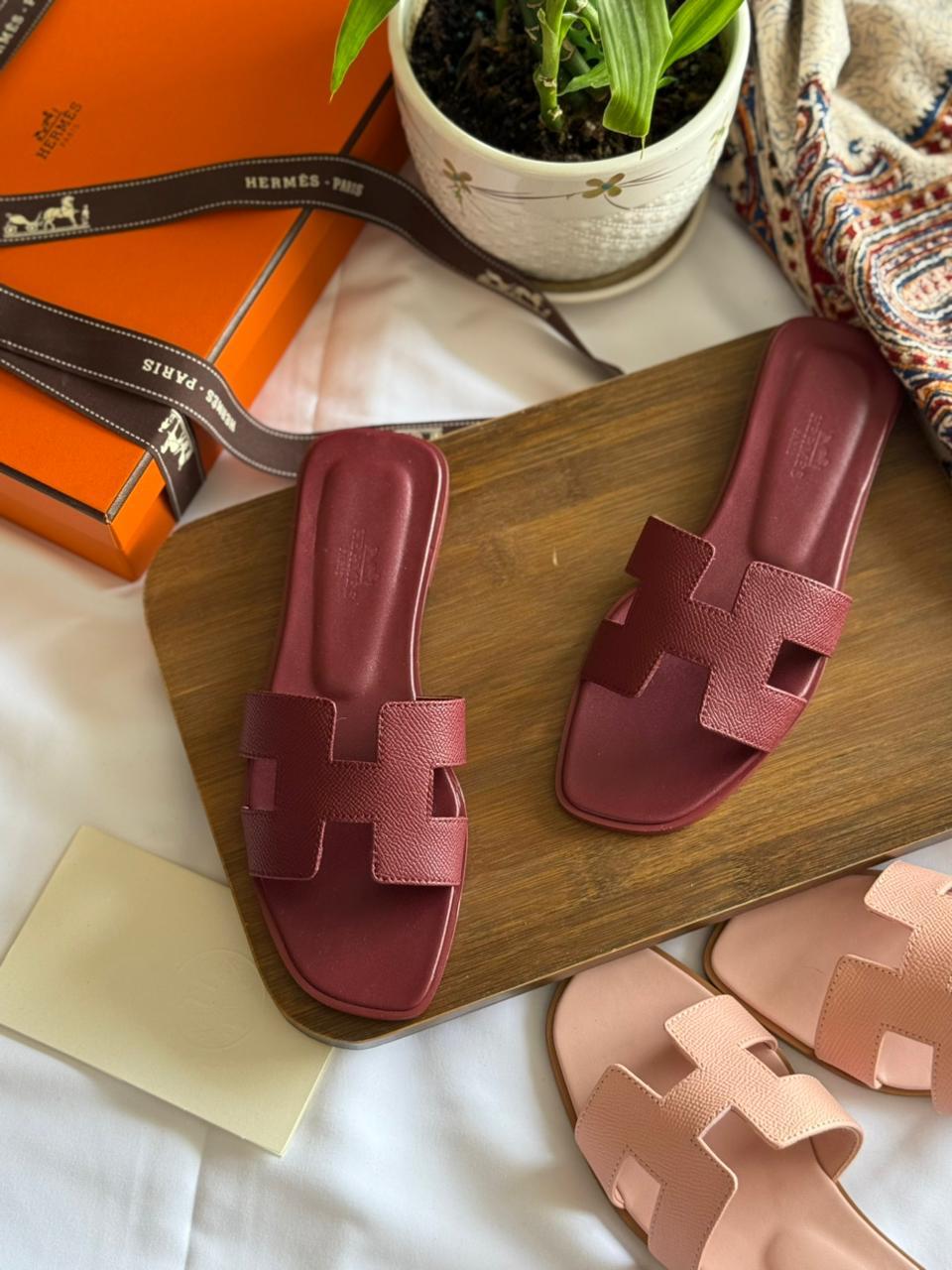 Ladies Hermes flats Lilly Onlines