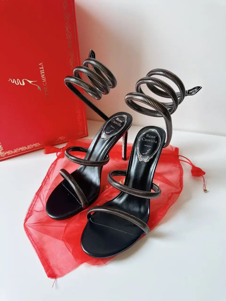Ladies High Heels | Rene Caovila | Size 36-42 For order, pricing and other information DM us through WhatsApp +971581402705 Lilly Onlines
