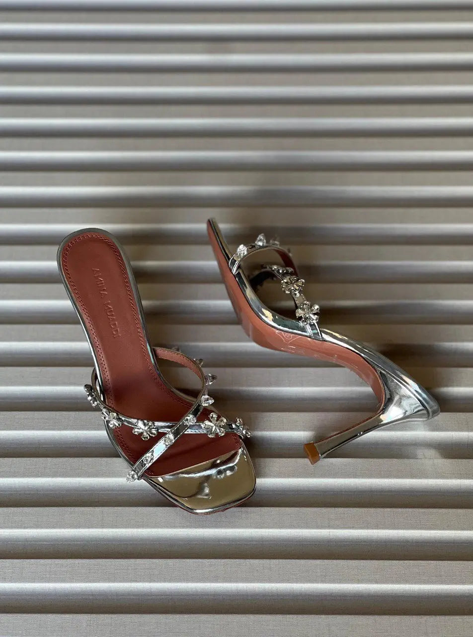 Ladies high heels |Amina Muaddi | For Pricing and order DM us through Whatsapp +971581402705 Lilly Onlines